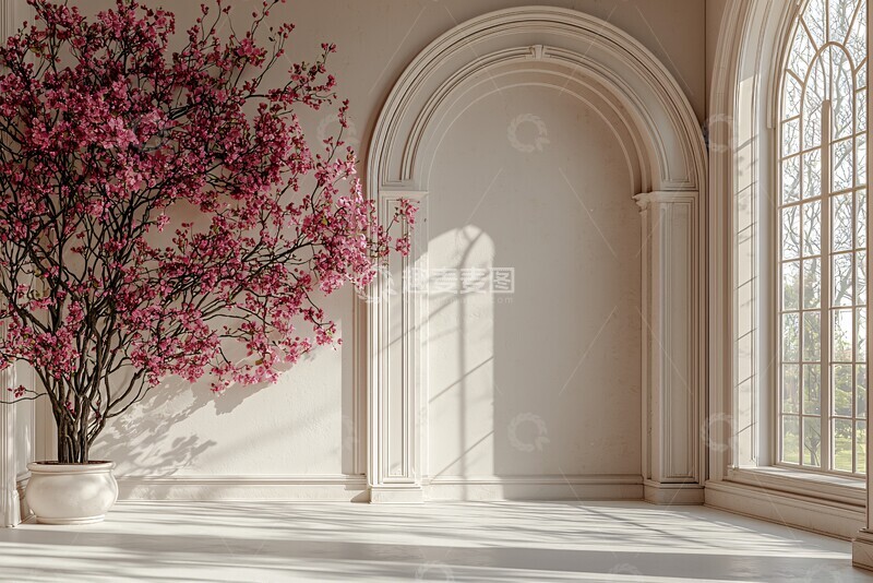 高清大图下载【趣麦麦图】白色墙面壁龛1