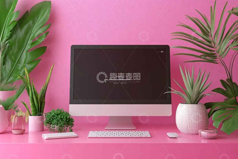 高清大图下载【趣麦麦图】紫粉色网页元素1