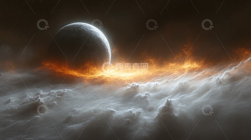 高清大图下载【趣麦麦图】幽深太空行星2