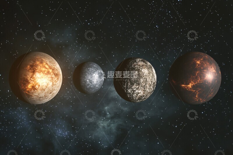 高清大图下载【趣麦麦图】四星系奇异生物1