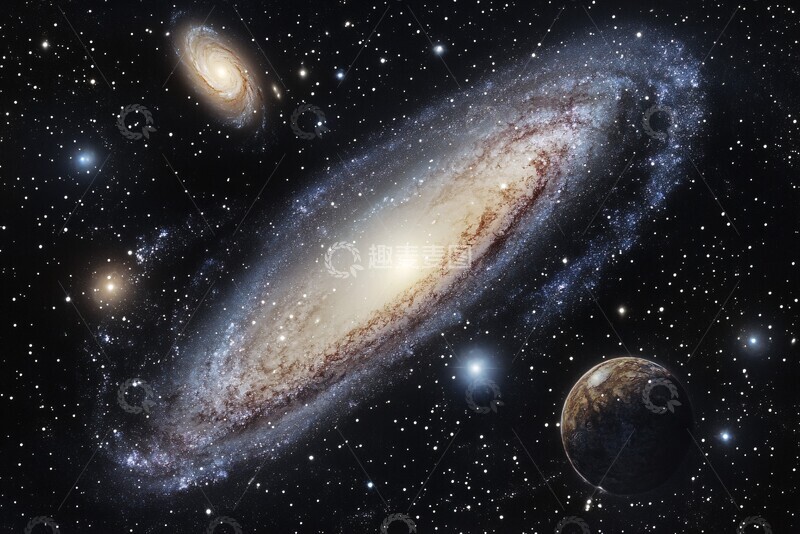 高清大图下载【趣麦麦图】四星系奇异生物