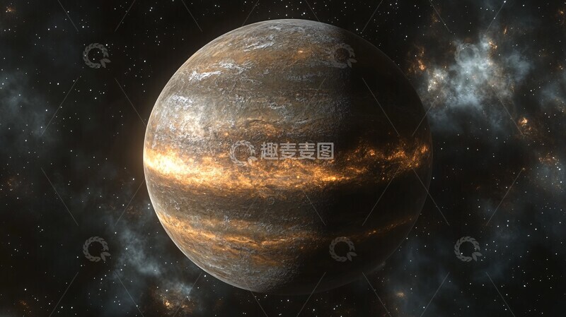 高清大图下载【趣麦麦图】幽深太空行星