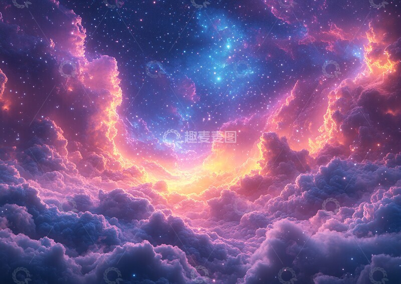 高清大图下载【趣麦麦图】星际行星云彩图