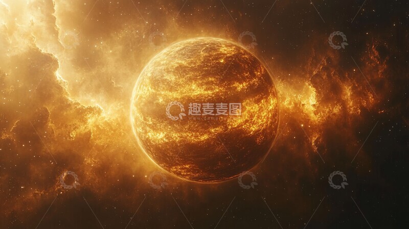 高清大图下载【趣麦麦图】气态巨行星气态巨行星宇宙