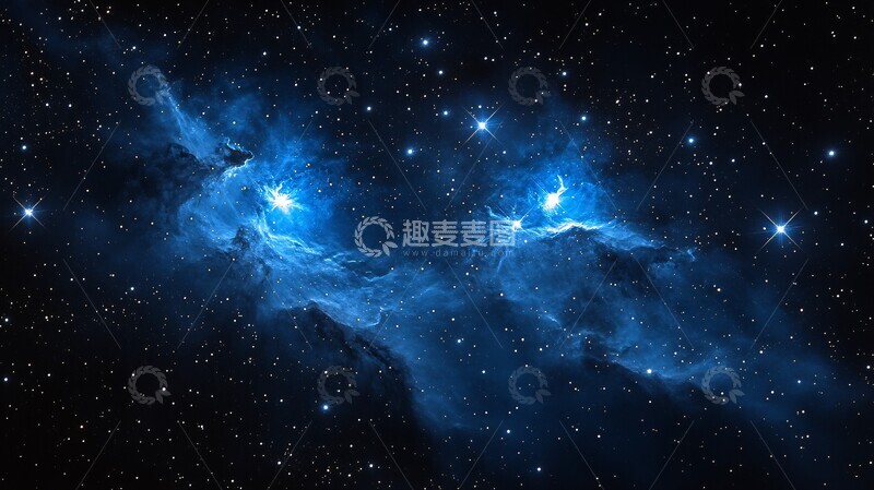 高清大图下载【趣麦麦图】宇宙双星微光1