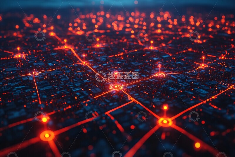 高清大图下载【趣麦麦图】卫星网络全球覆盖