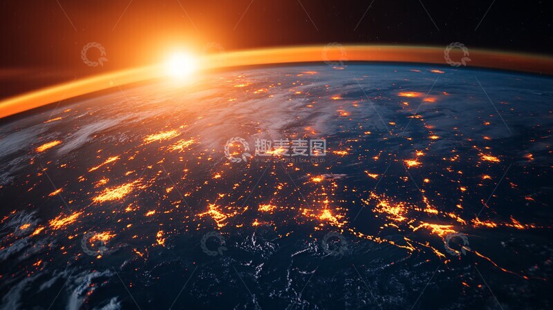 高清大图下载【趣麦麦图】卫星轨道运行图1