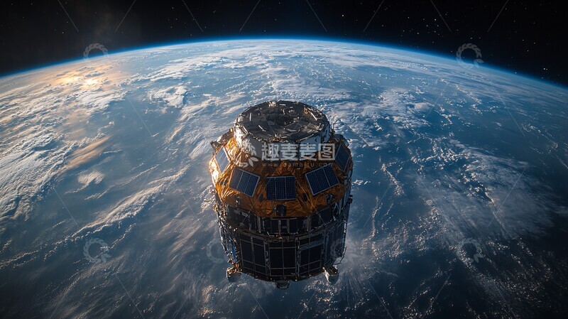 高清大图下载【趣麦麦图】卫星太空漂移2