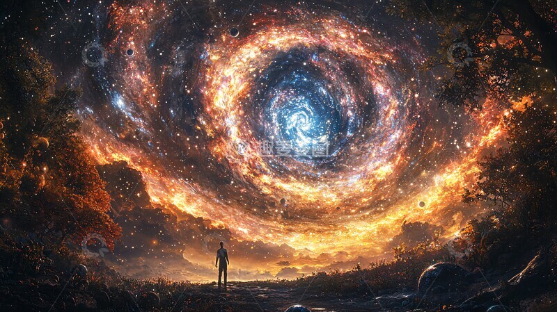 高清大图下载【趣麦麦图】蓝色巨星的星系