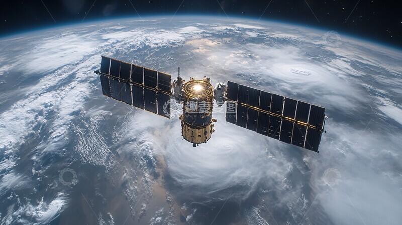 高清大图下载【趣麦麦图】-卫星太空漂移