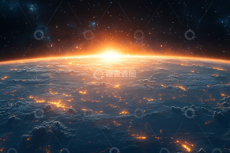 高清大图下载【趣麦麦图】卫星遍布天空1