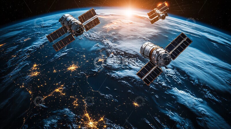 高清大图下载【趣麦麦图】卫星轨道示意图3