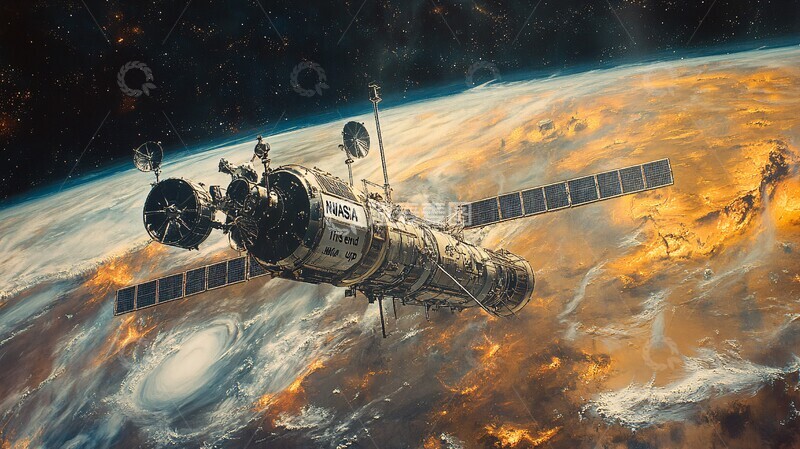 高清大图下载【趣麦麦图】卫星装置卫星电缆管道