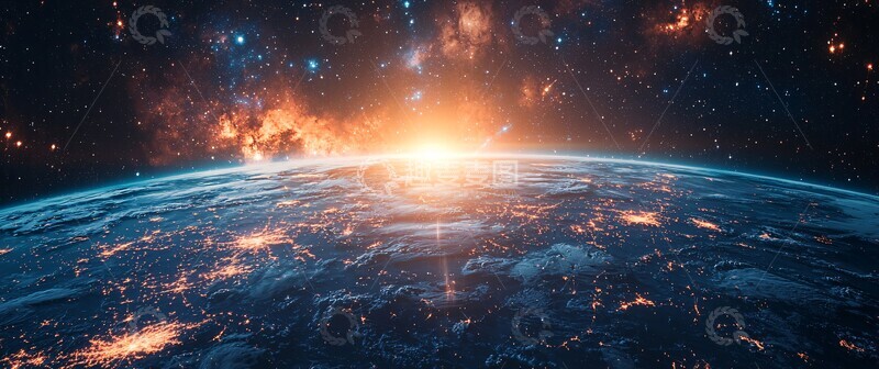 高清大图下载【趣麦麦图】卫星数字连接背景