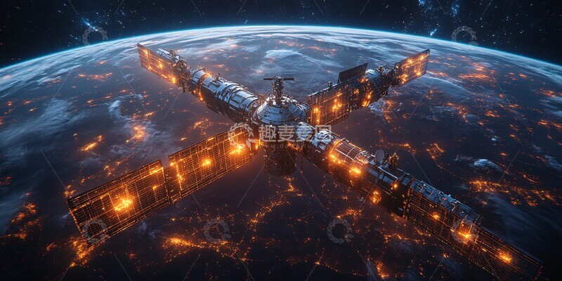 高清大图下载【趣麦麦图】卫星数据连接1