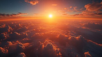 卫星轨道日出