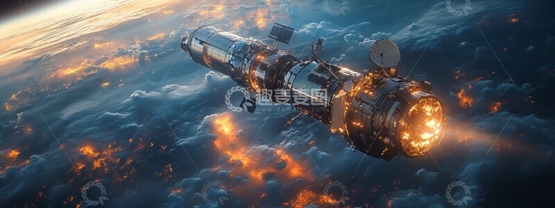 高清大图下载【趣麦麦图】太空卫星云景