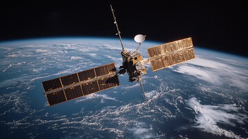 卫星与地球卫星地球空间