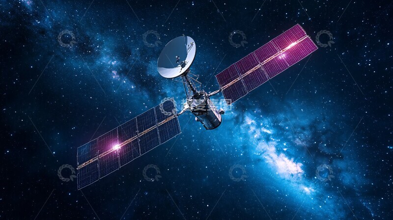 高清大图下载【趣麦麦图】卫星太空飞行图2