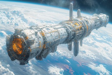 金属空间站结构1