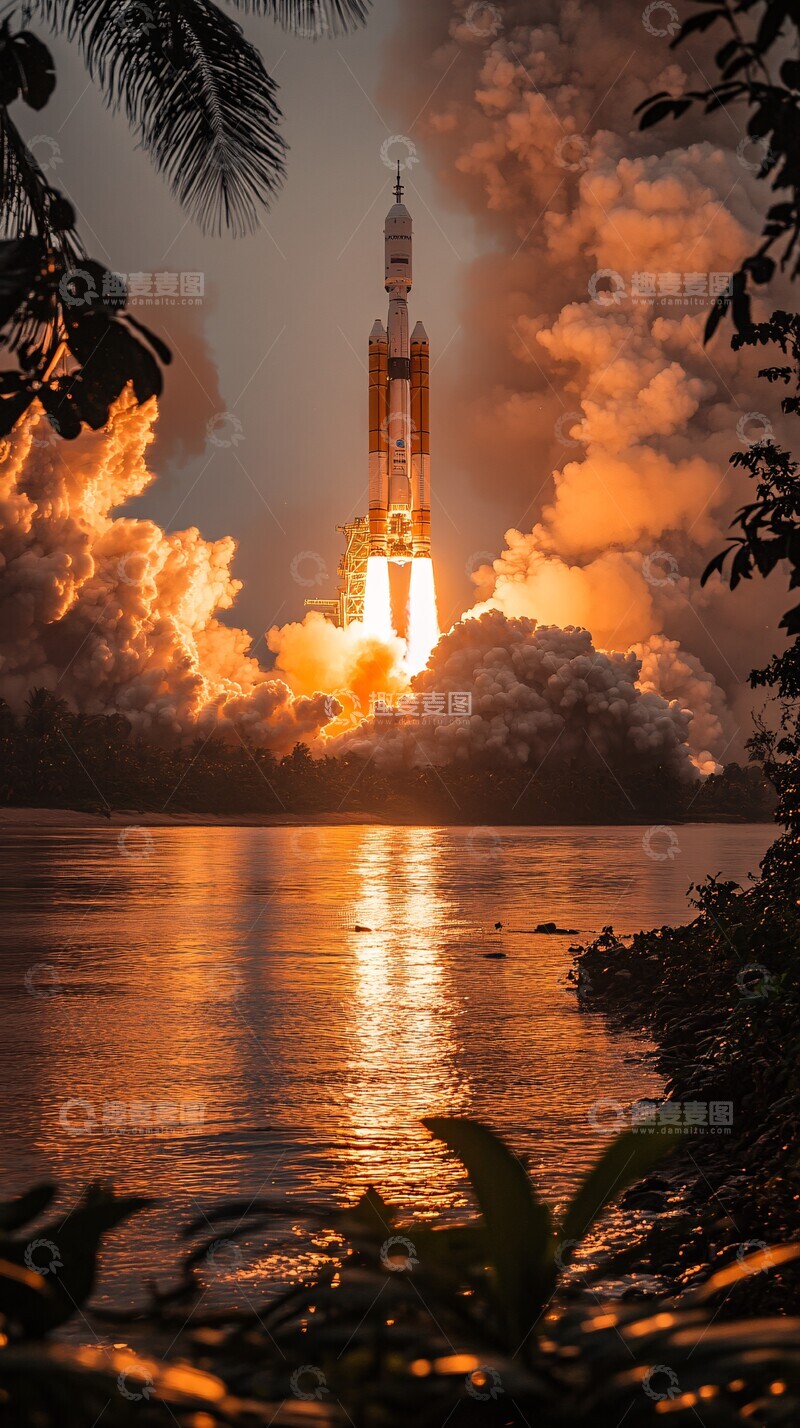高清大图下载【趣麦麦图】卫星发射现场2