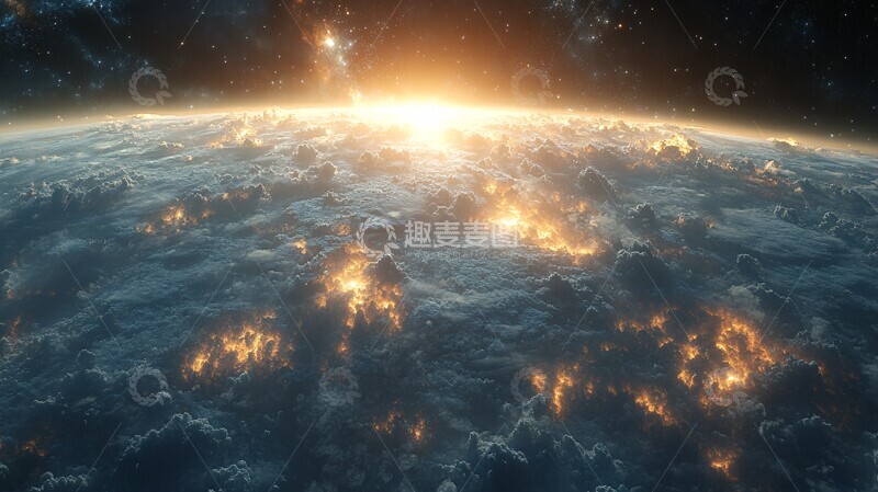 高清大图下载【趣麦麦图】-宇宙视角地球