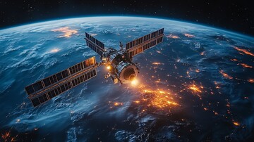 女宇航员维修卫星