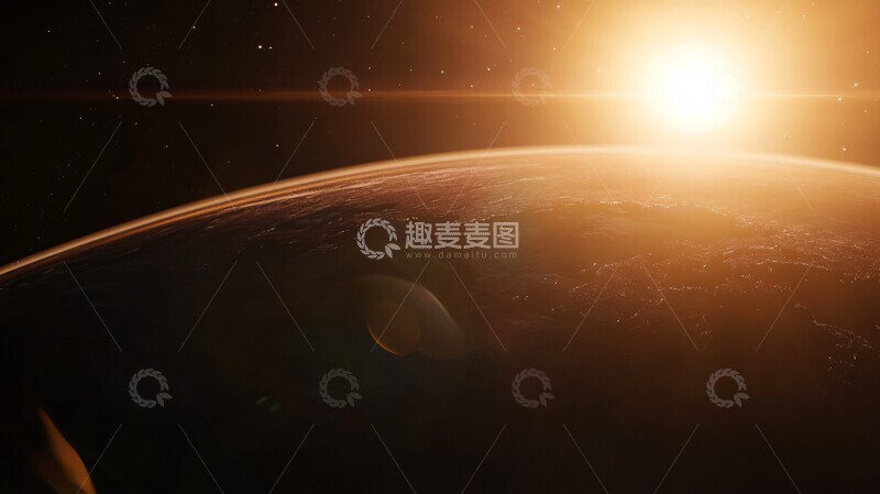 高清大图下载【趣麦麦图】星环辉映行星景