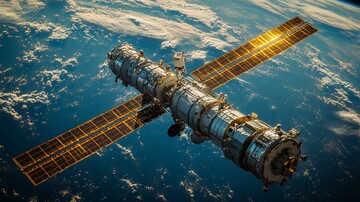 女宇航员维修卫星1