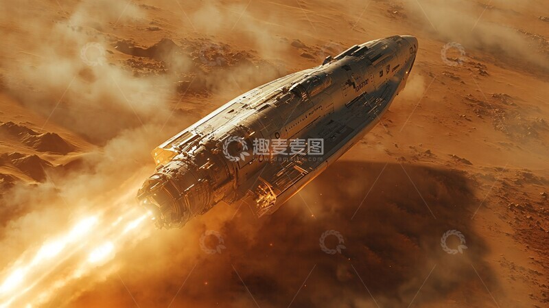 高清大图下载【趣麦麦图】新开发航天器前往火星