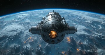 太空船与月球