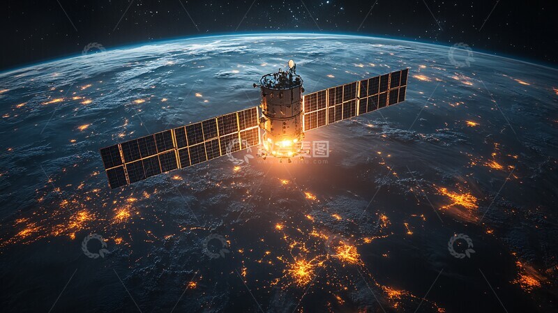 高清大图下载【趣麦麦图】北斗卫星轨道运行