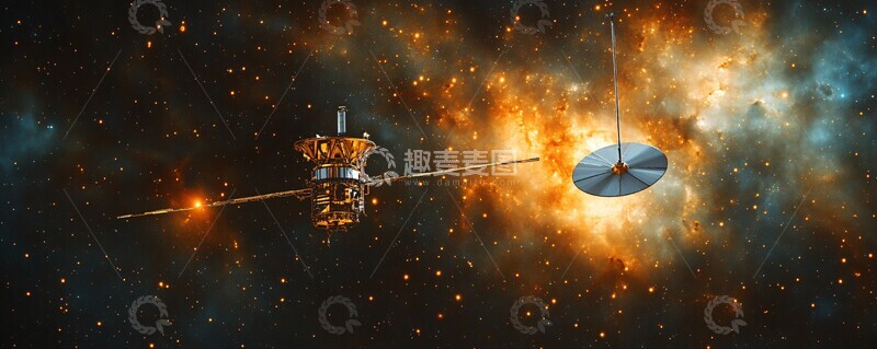 高清大图下载【趣麦麦图】远空通信卫星1