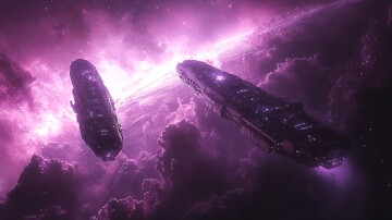 卫星悬浮太空