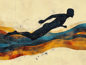 泳者水中行泳者水中动作2