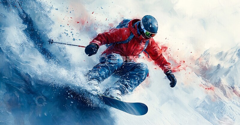 高清大图下载【趣麦麦图】雪元素抽象设计3