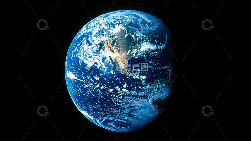 高清大图下载【趣麦麦图】地球俯瞰图地球俯瞰太空