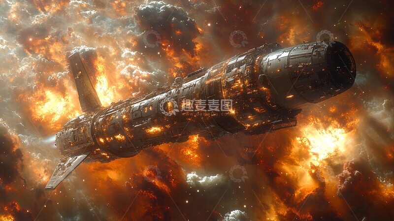 高清大图下载【趣麦麦图】太空船探索之旅