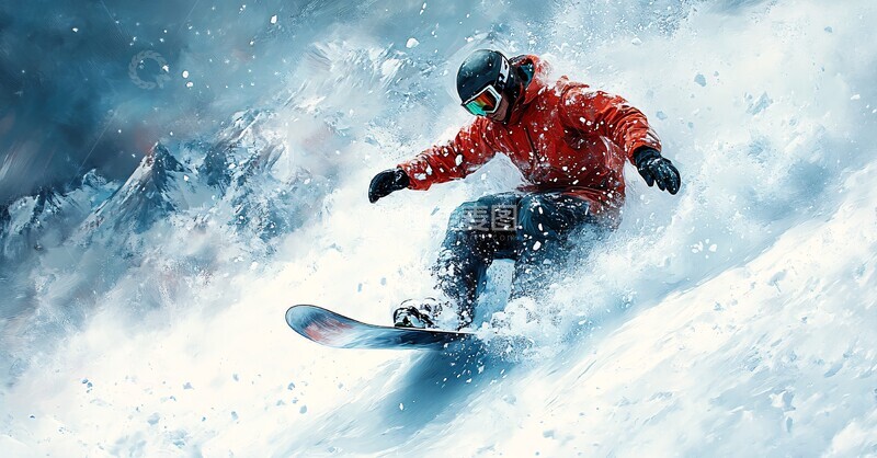 高清大图下载【趣麦麦图】雪元素抽象设计2