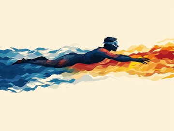 泳者水中行泳者水中动作1