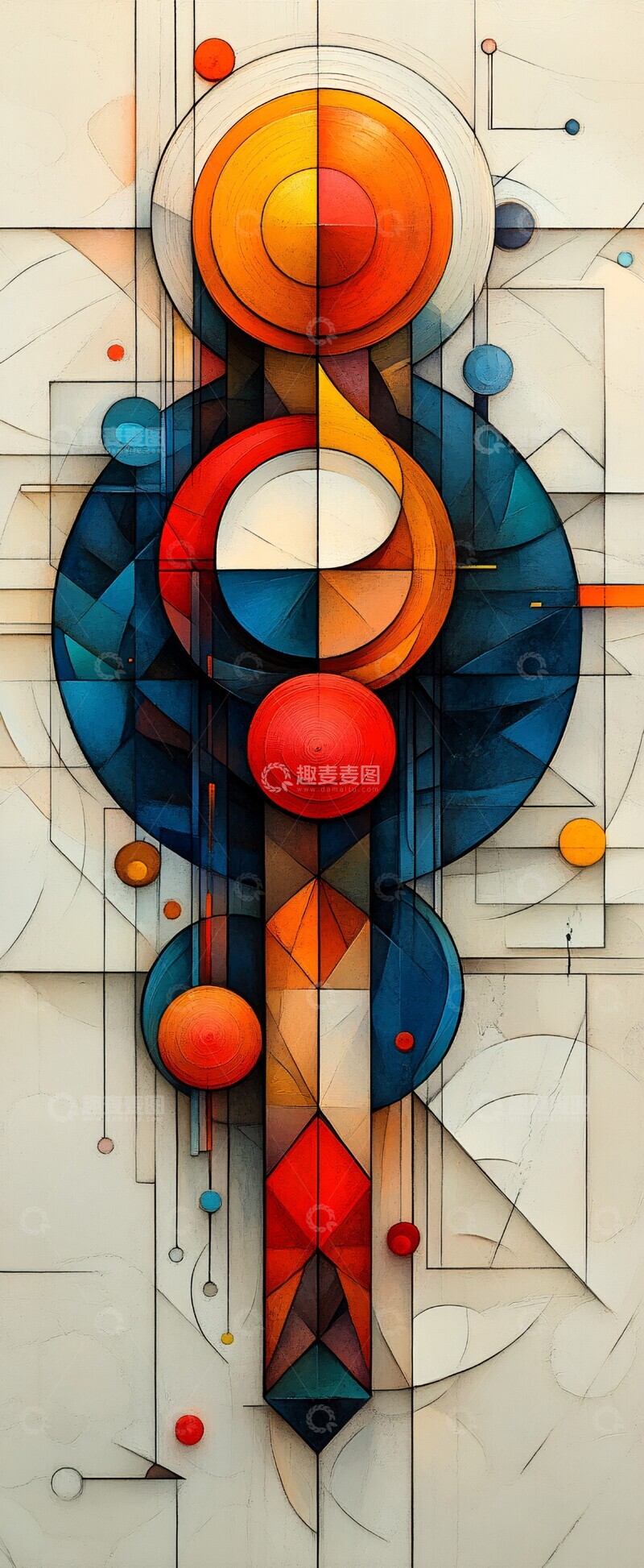 高清大图下载【趣麦麦图】软彩几何图案1