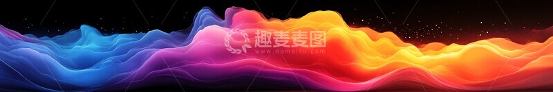高清大图下载【趣麦麦图】抽象概念六色矢量1