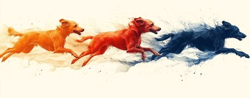 奔跑的赛犬奔跑赛犬运动1