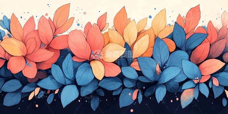 高清大图下载【趣麦麦图】彩色几何线条图2