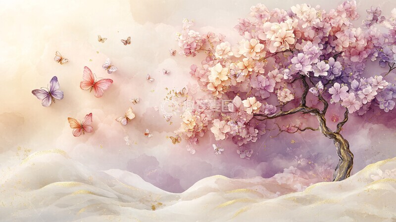高清大图下载【趣麦麦图】樱花树下的祝福3
