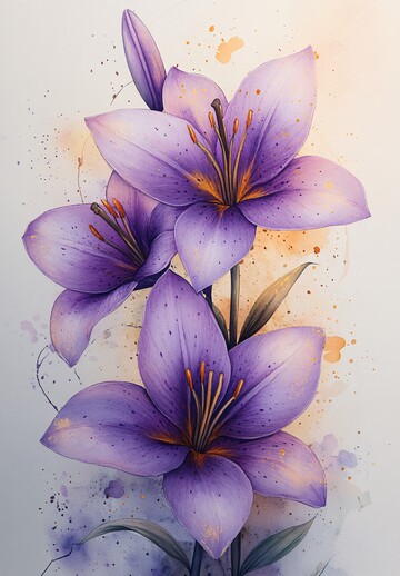 岁生日邀请生日邀请百合1