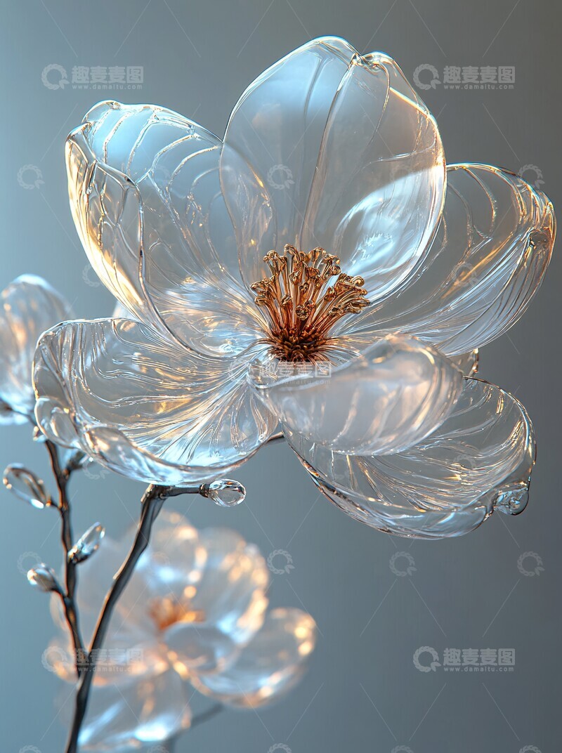 高清大图下载【趣麦麦图】玻璃花艺装置