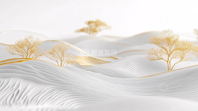 高清大图下载【趣麦麦图】空白山水意境图2