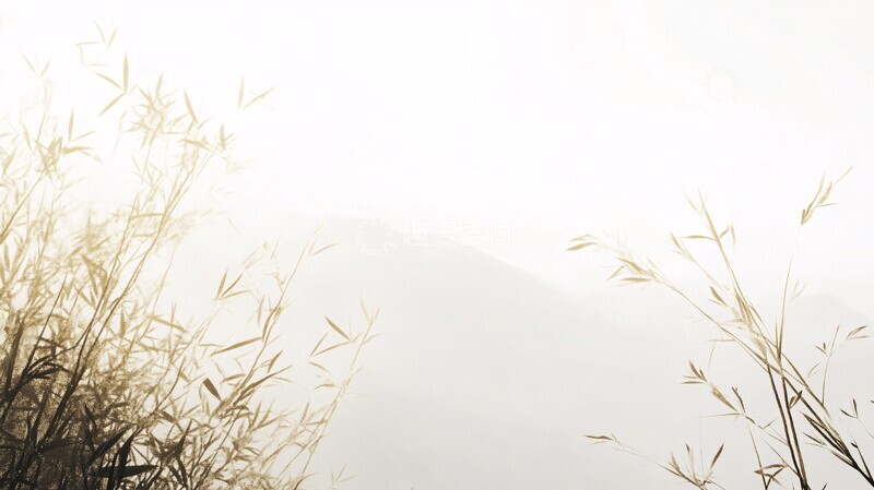 高清大图下载【趣麦麦图】空白山水意境图1