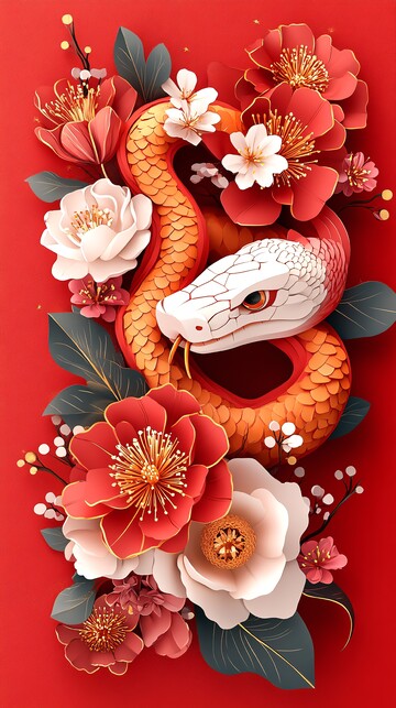 蛇年红包封面设计3